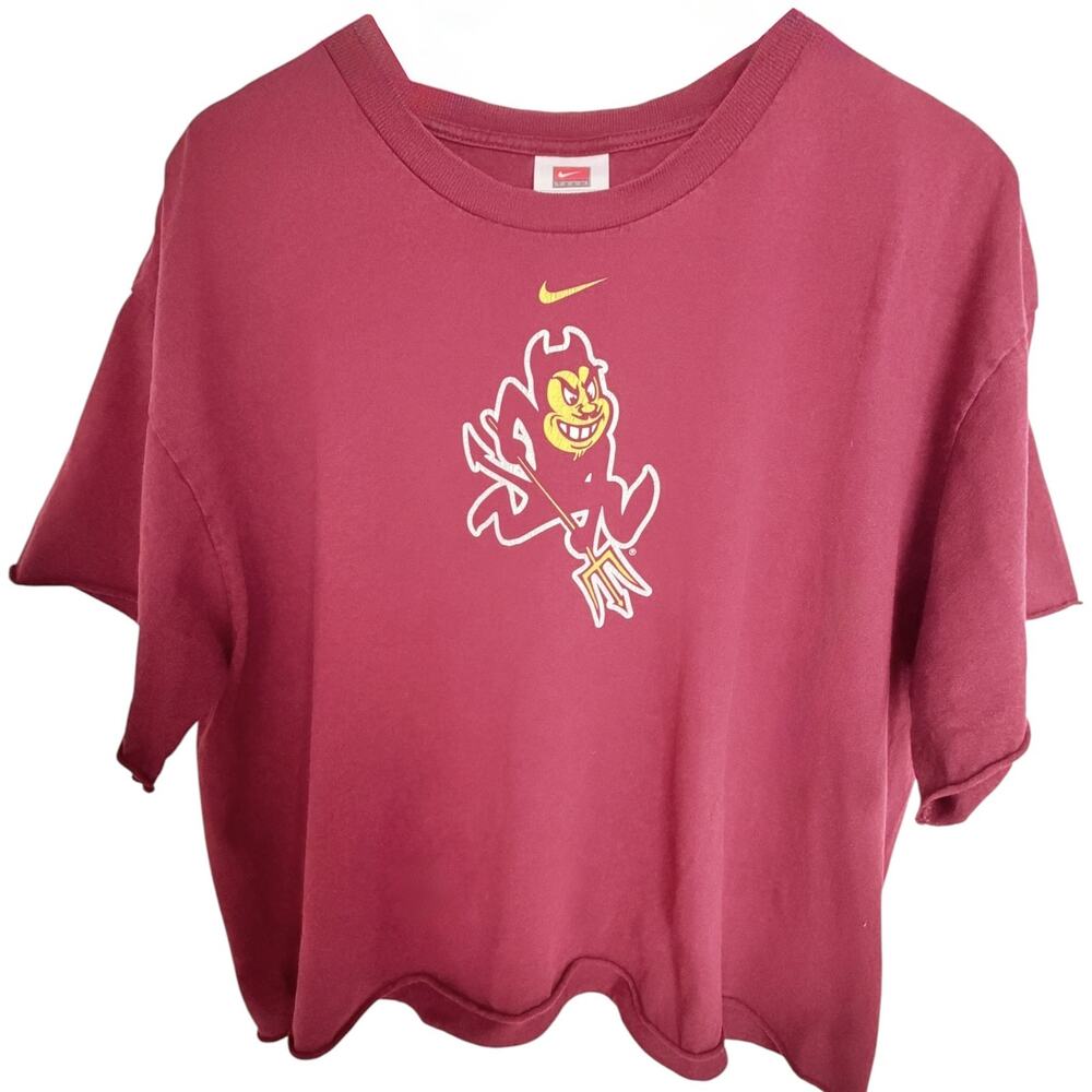 Nike T-Shirt Women's Large Maroon Cotton
